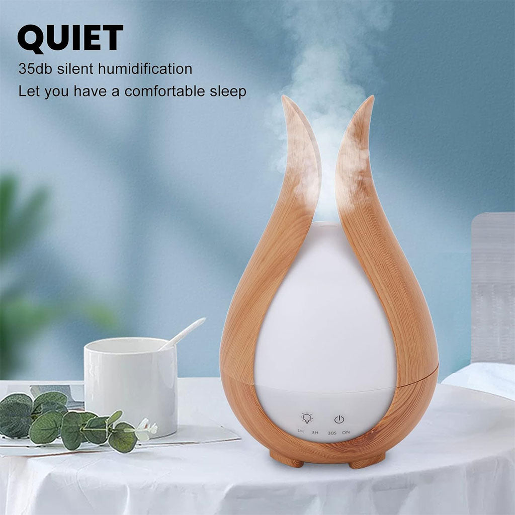 Humidificateur Motif Grain de Bois : Ambiance Zen et Silencieuse