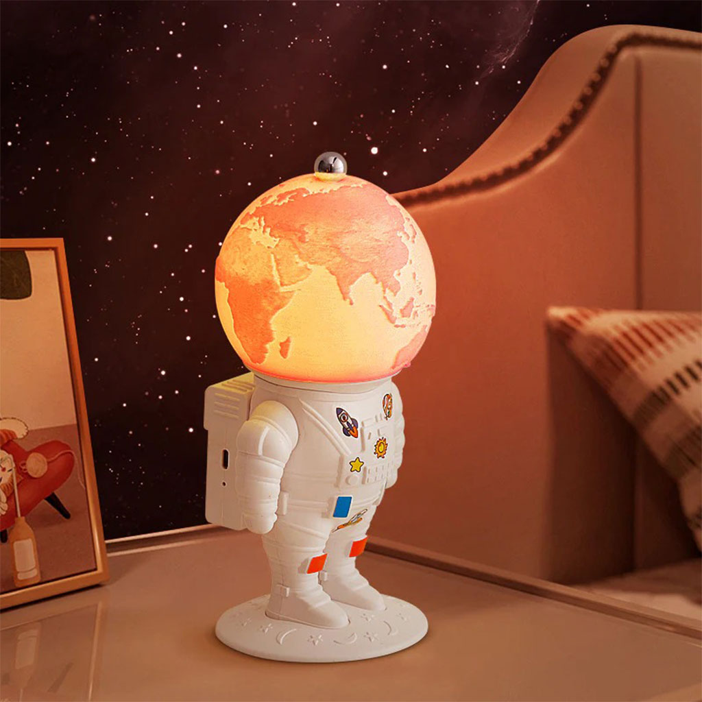Lampe lune LED 16 couleurs avec télécommande – veilleuse rechargeable USB-C astronaut