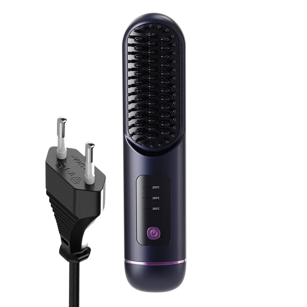 Brosse Lissante et Bouclante Chauffante 2-en-1 : Performance et Protection Capillaire