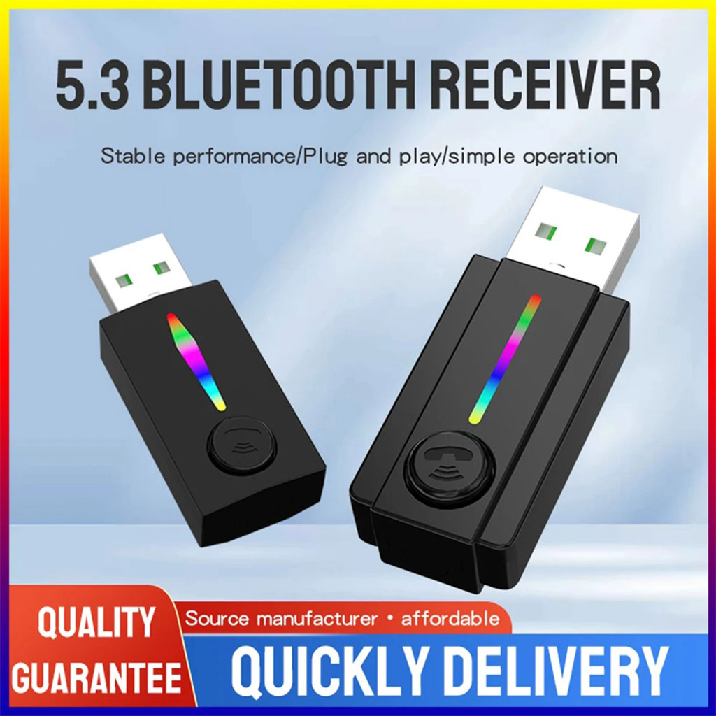 Adaptateur Bluetooth 5-en-1 : Bluetooth 5.3 & Carte Son USB