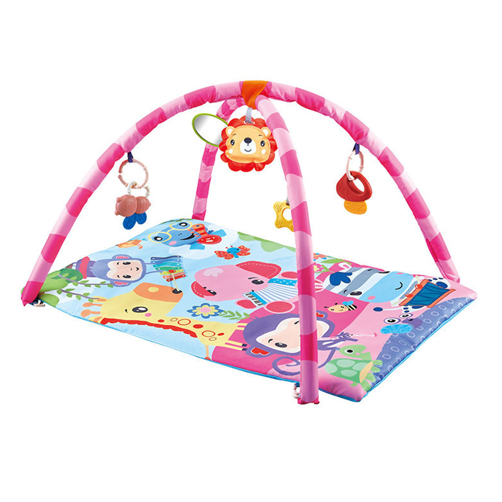 Tapis d’Éveil Bébé avec Arche et Jouets Suspendus – Développement et Éveil Sensoriel