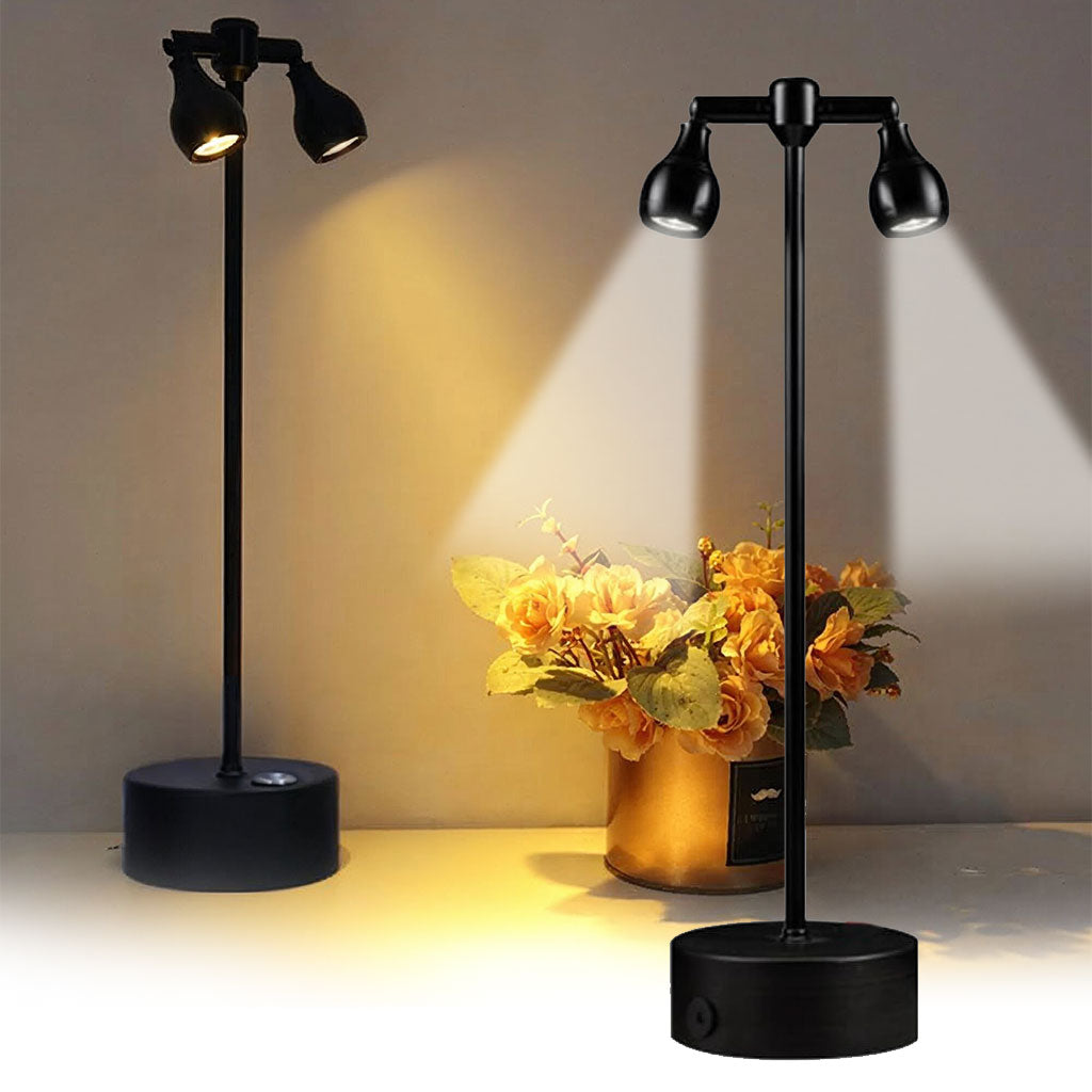 Lampe LED Rétro Sans Fil Tactile 360° Orientable Design Vintage pour Restaurant et Décoration