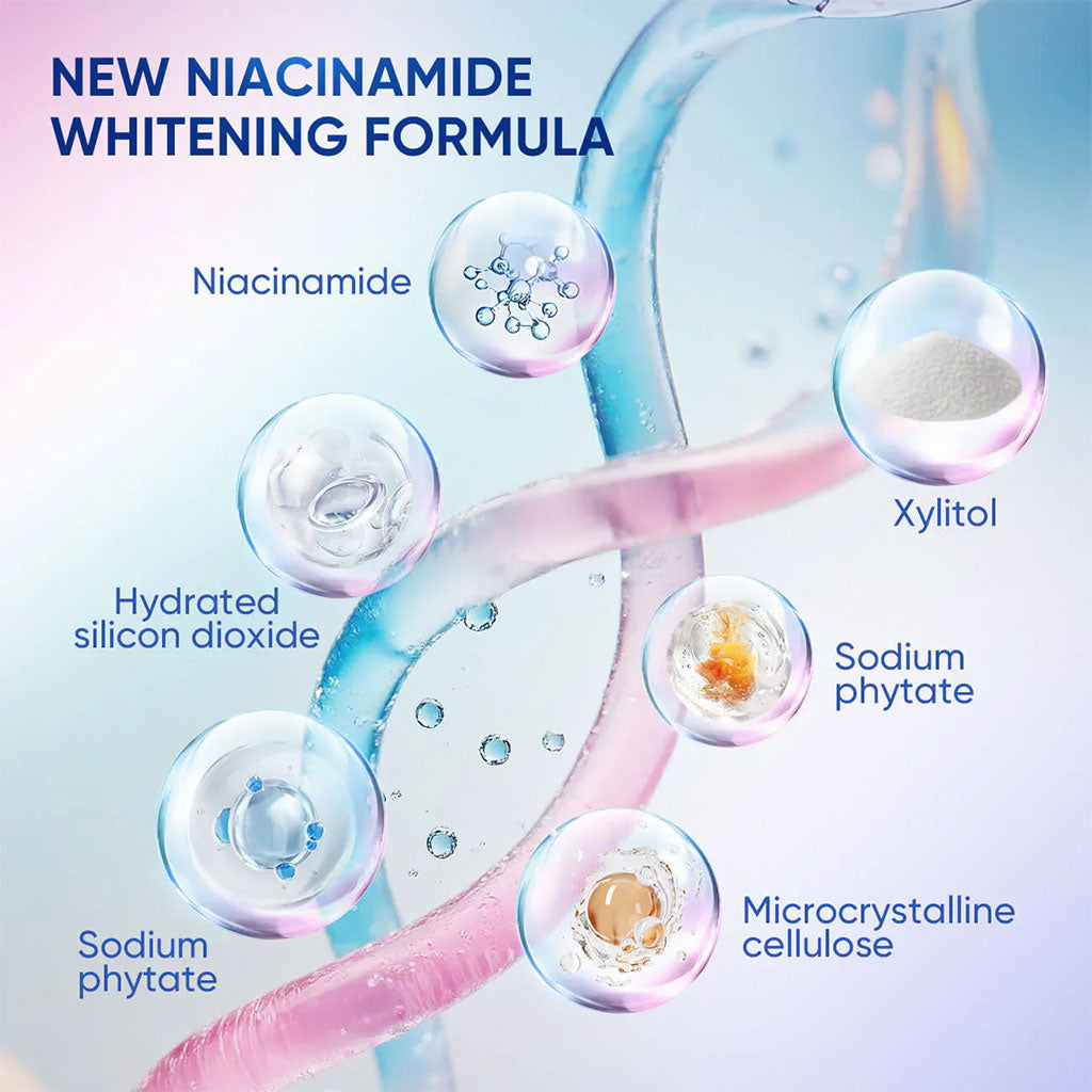 Dentifrice Bodyaccel Blanchissant au Niacinamide – Soin Doux & Haleine Fraîche