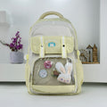 Sac à Dos Scolaire BoShiKai Kawaii Jaune  – Design Personnalisable et Confort Ergonomique