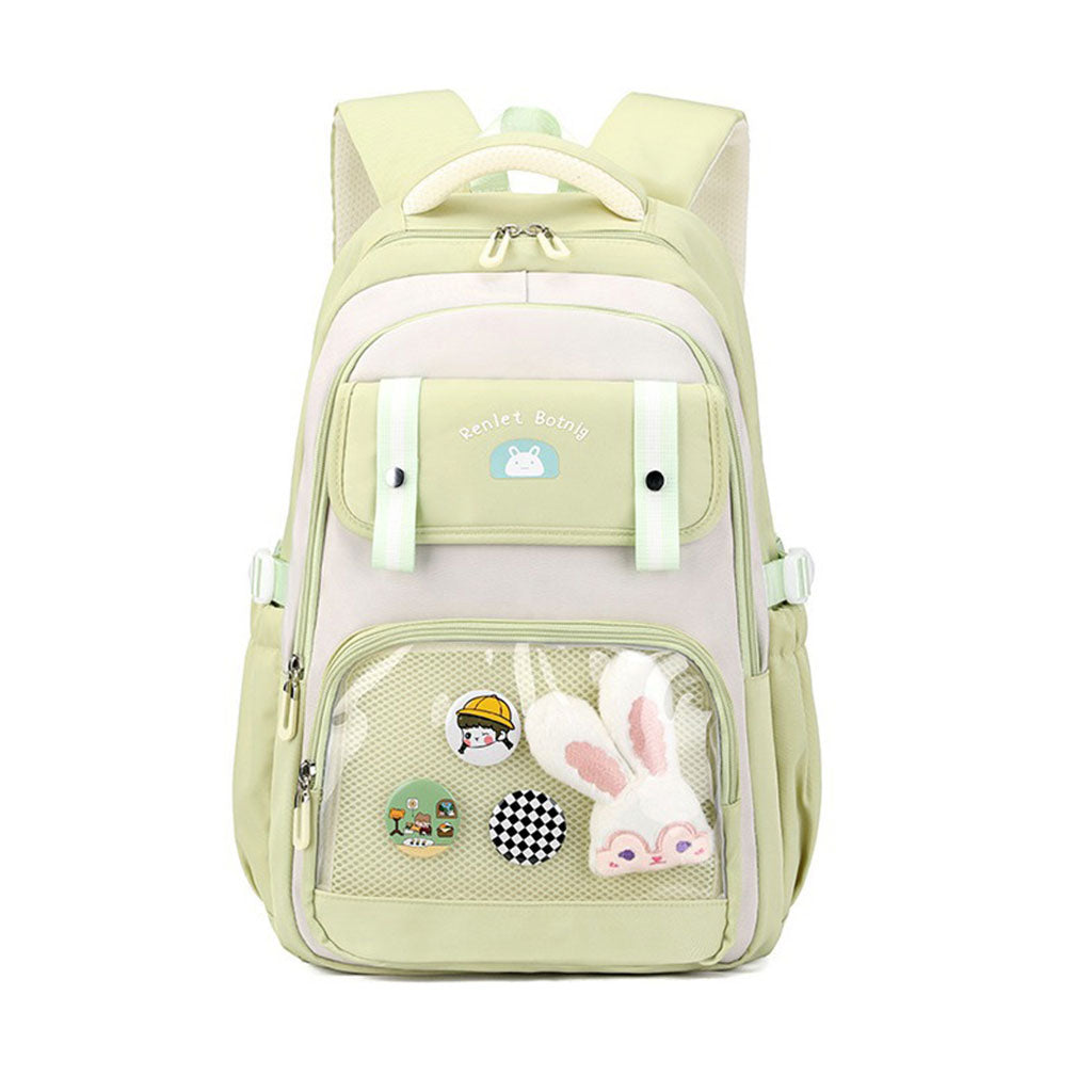 Sac à Dos Scolaire BoShiKai Kawaii Jaune  – Design Personnalisable et Confort Ergonomique
