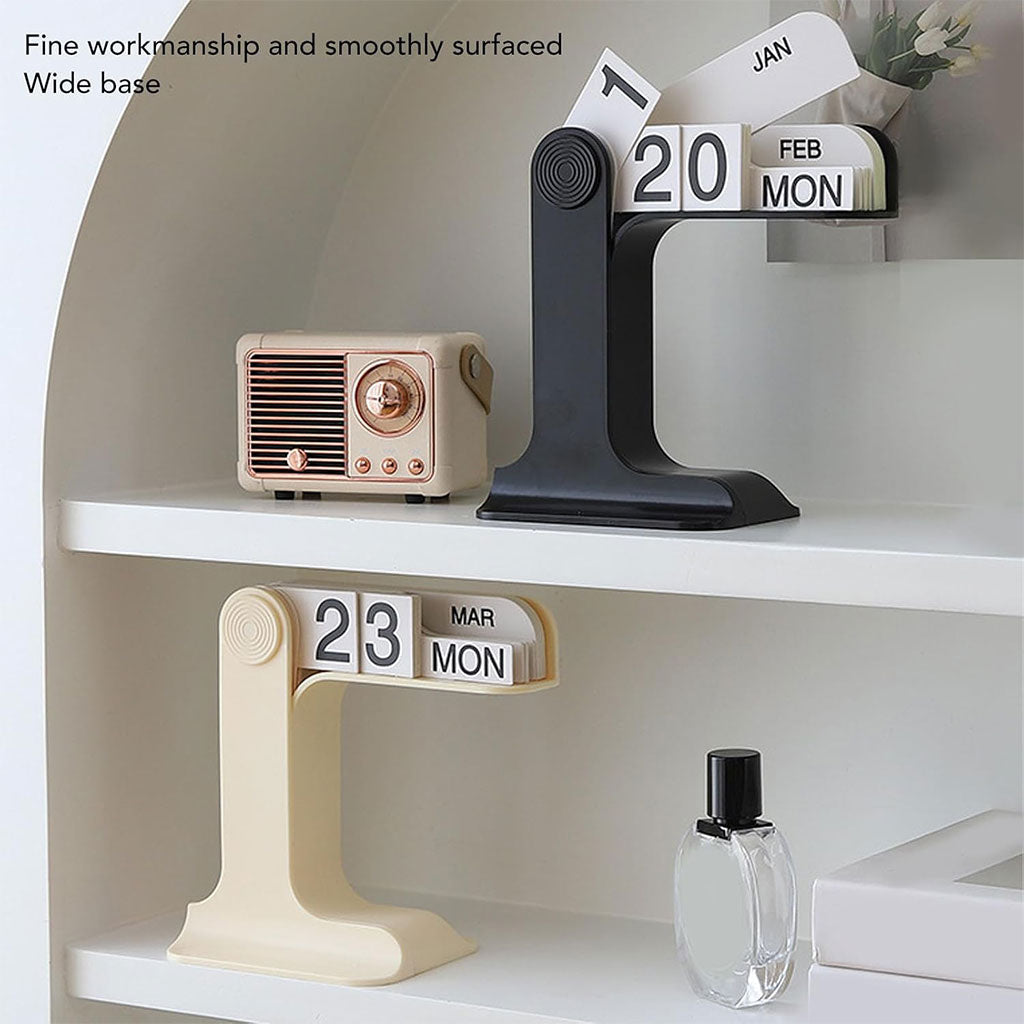 Calendrier Perpétuel Flip – Décor de Bureau Moderne