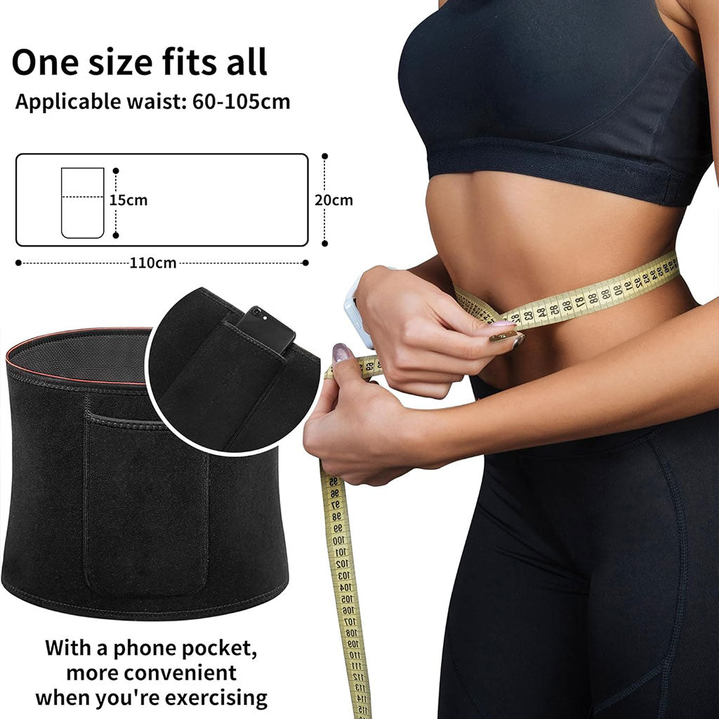 Ceinture de sudation thermique SBR ajustable – ventre plat, maintien et confort
