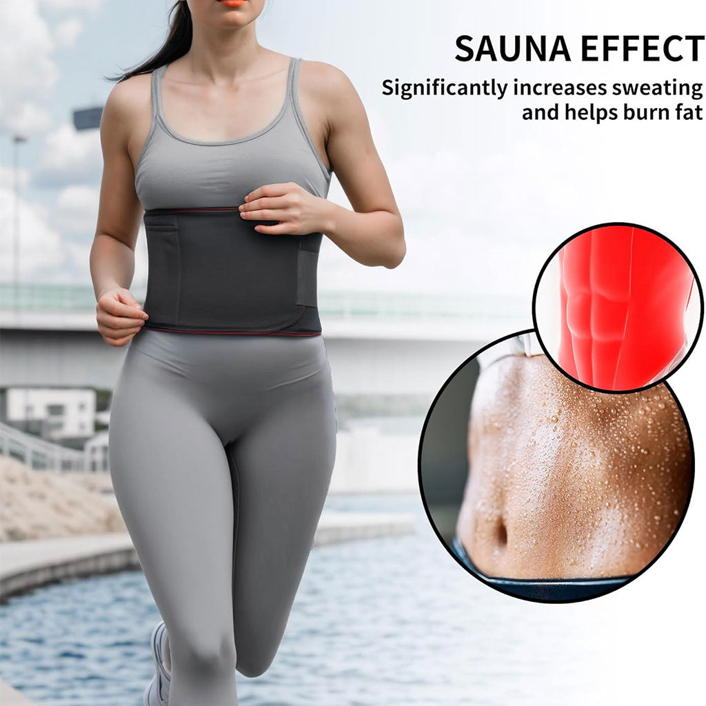 Ceinture de sudation thermique SBR ajustable – ventre plat, maintien et confort