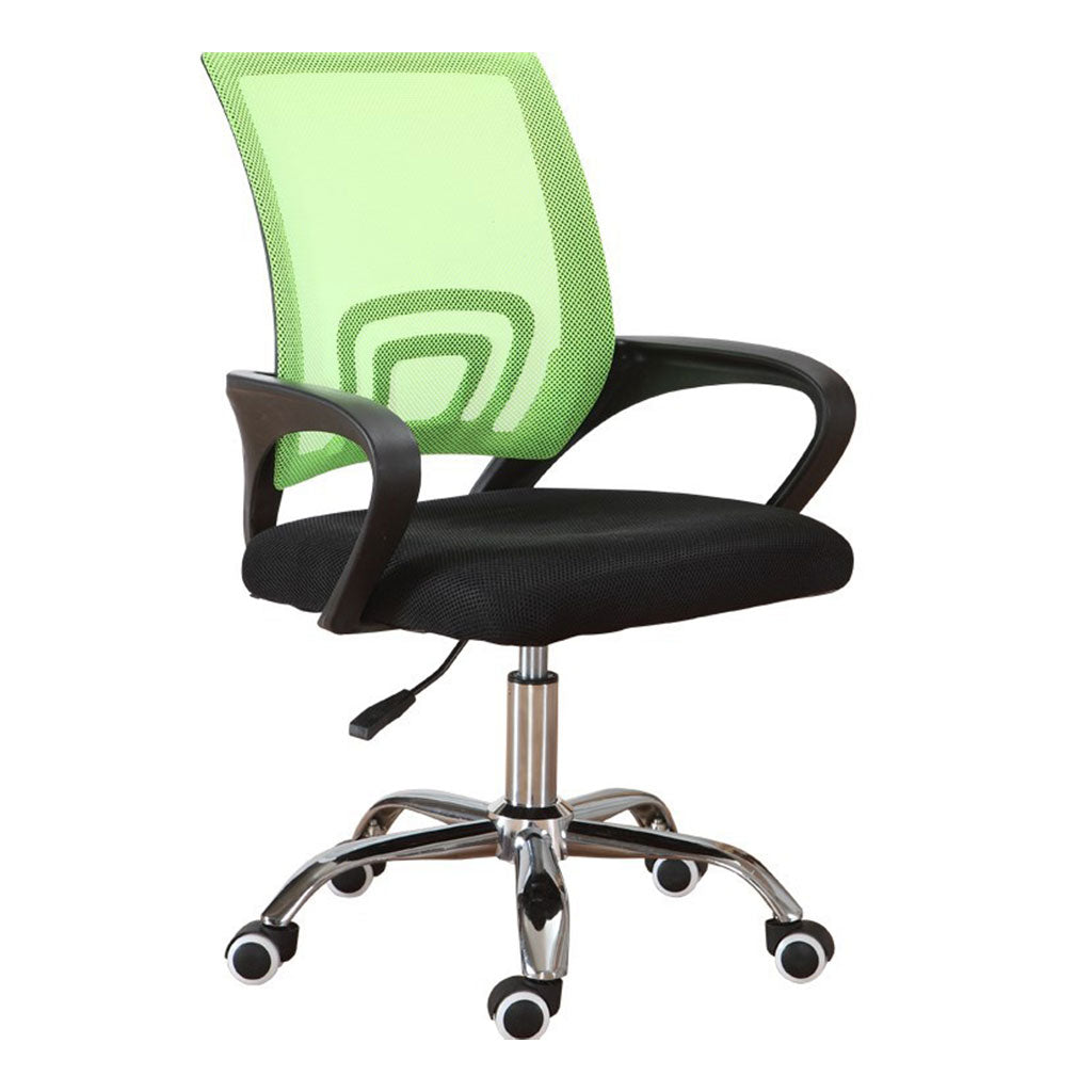 Chaise de Bureau Ergonomique en Maille Respirante avec Soutien Lombaire Vert