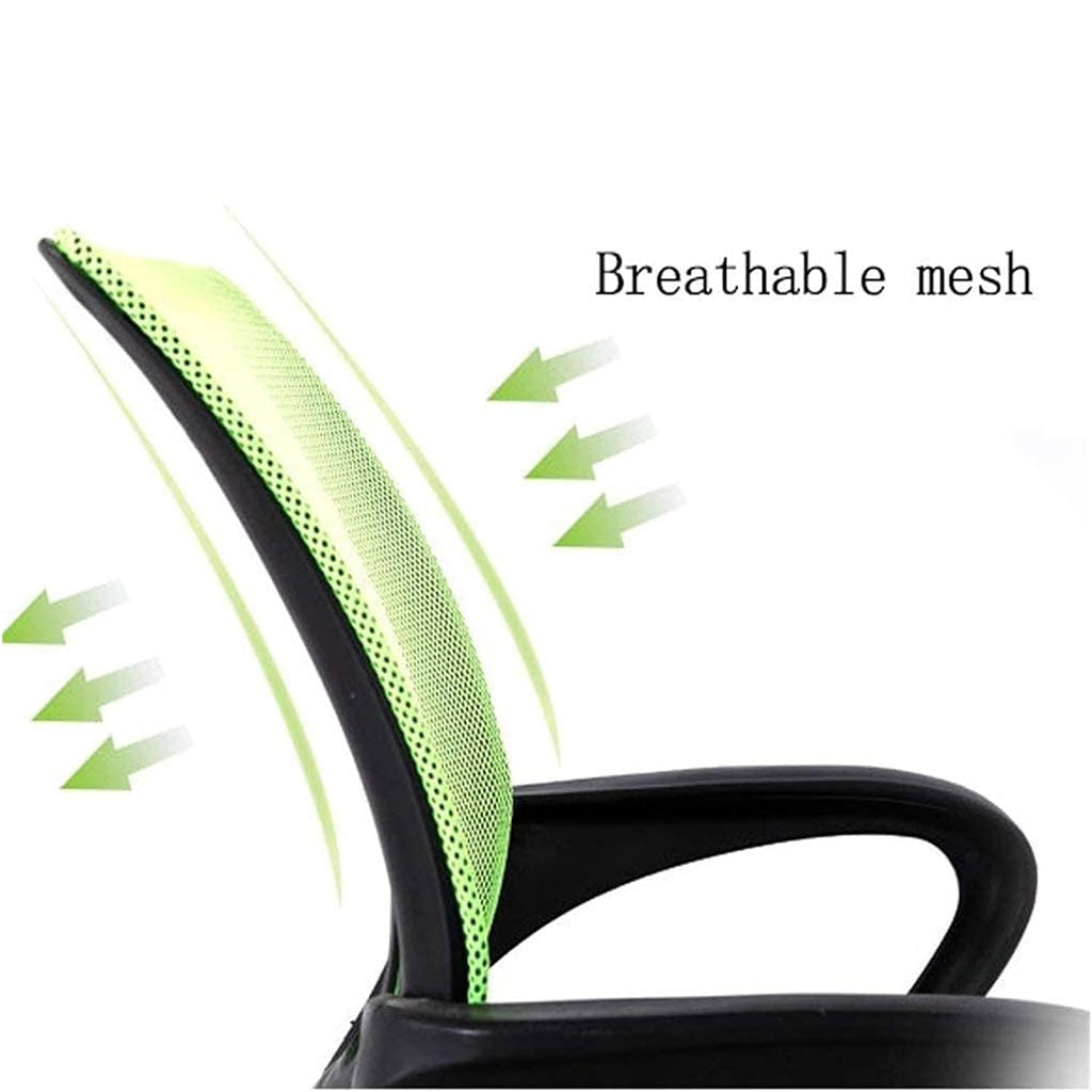 Chaise de Bureau Ergonomique en Maille Respirante avec Soutien Lombaire Vert
