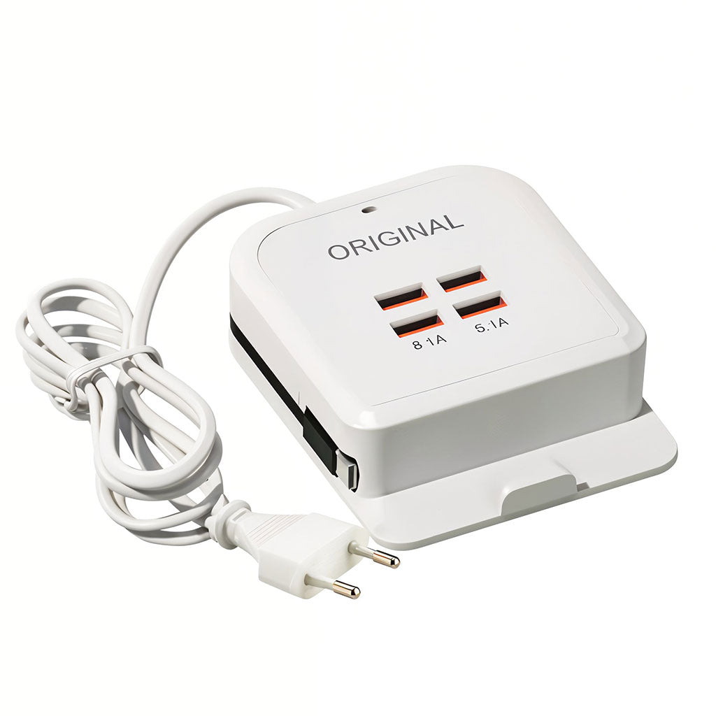 Chargeur Multi-Ports USB 4 Sorties – Charge Rapide et Sécurisée