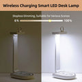 Lampe LED avec Chargeur Sans Fil 15W – Design Moderne & Touch Control