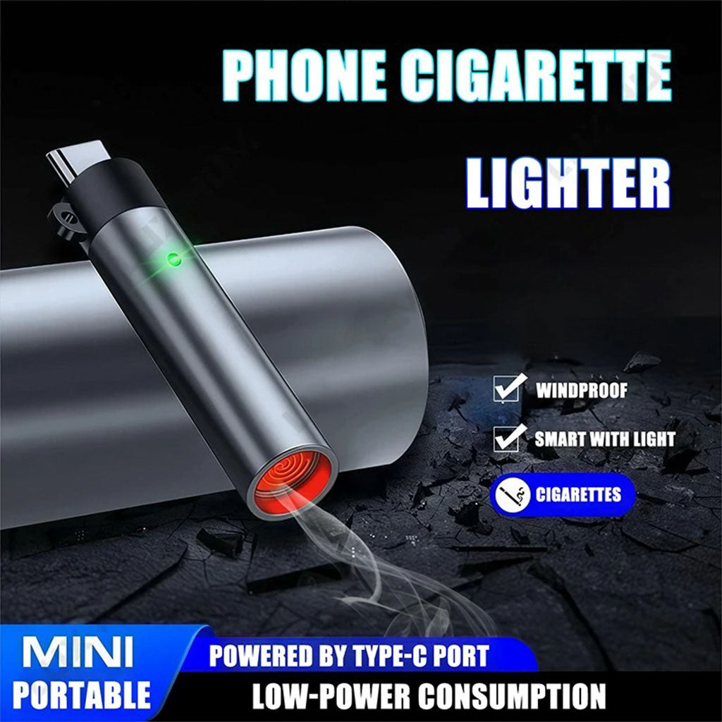 Briquet Électronique USB-C : Allumage Intelligent par Souffle