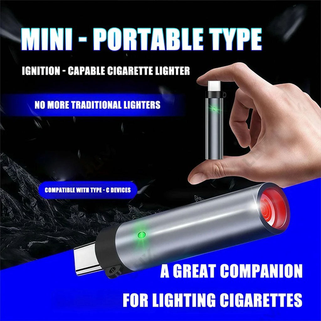 Briquet Électronique USB-C : Allumage Intelligent par Souffle