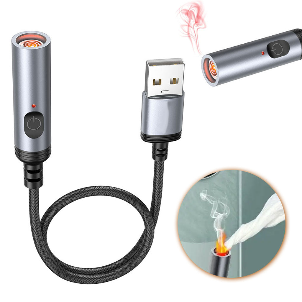 Briquet Électrique USB-A : Sécurité Sans Flamme et Mobilité Totale