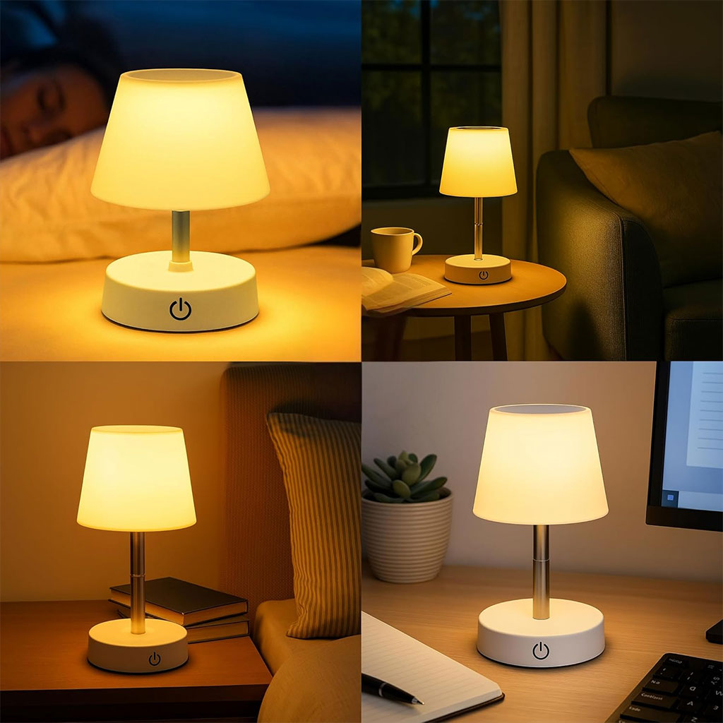 Lampe de Table Télescopique LED : Design Ajustable et Tactile