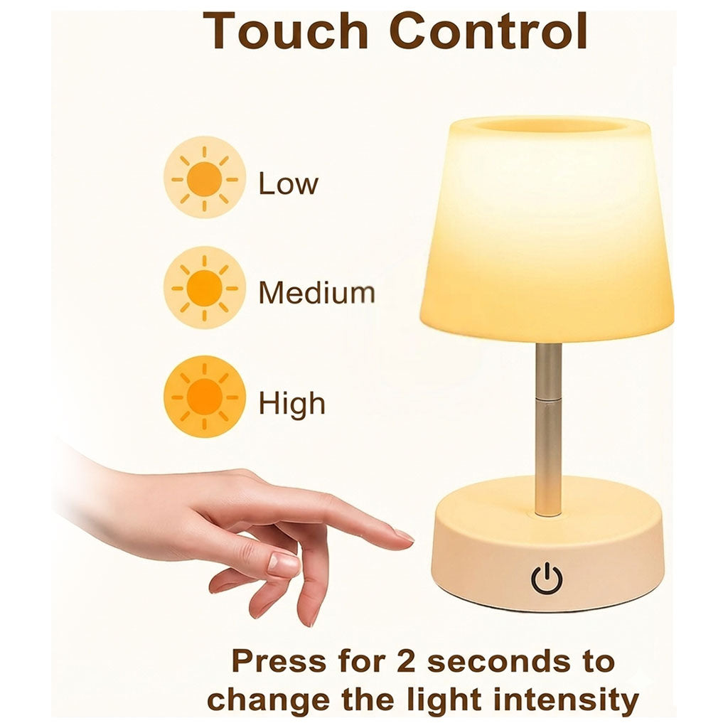 Lampe de Table Télescopique LED : Design Ajustable et Tactile