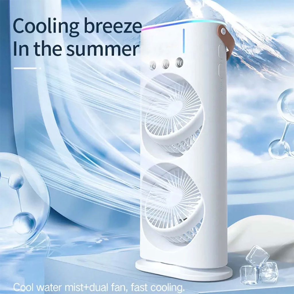 Rafraîchisseur d'Air Portable Ultra-Silencieux avec Humidificateur Intégré