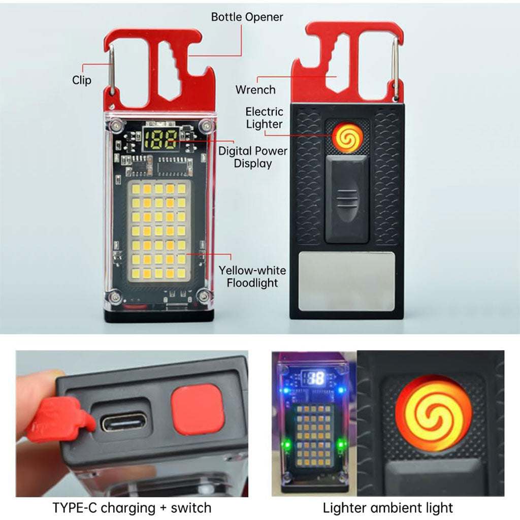Lampe de Poche Porte-Clé Tactique : L'Allié Survie 7-en-1 Ultra-Puissant