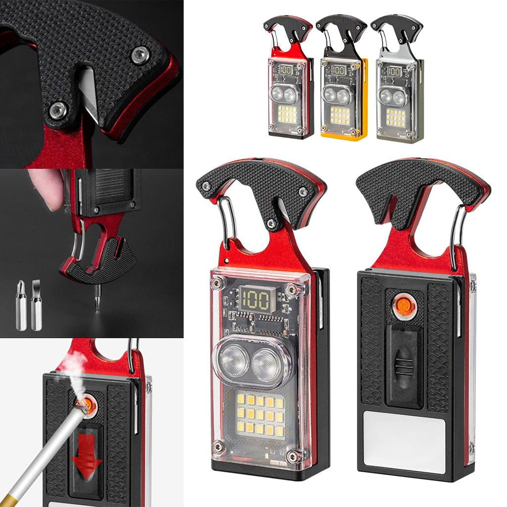 Lampe de Poche Porte-Clé Tactique : L'Allié Survie 7-en-1 Ultra-Puissant