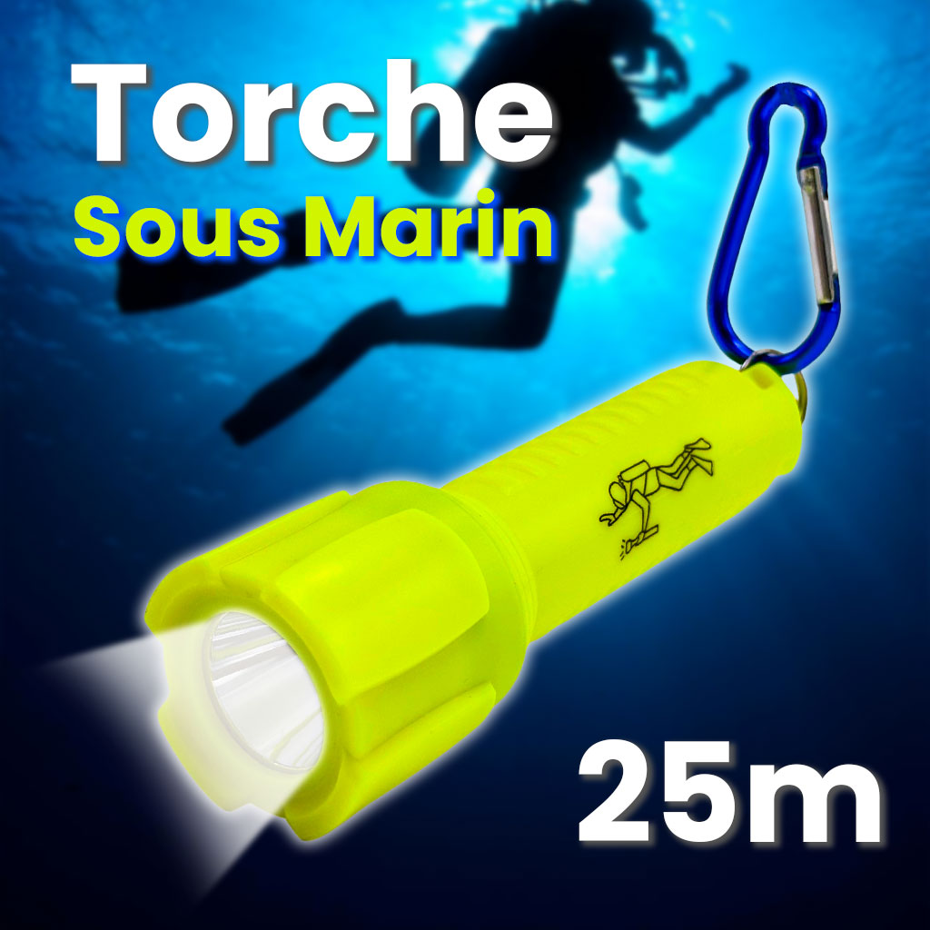 Lampe Torche Étanche pour Plongée – Puissance et Fiabilité Sous l’Eau