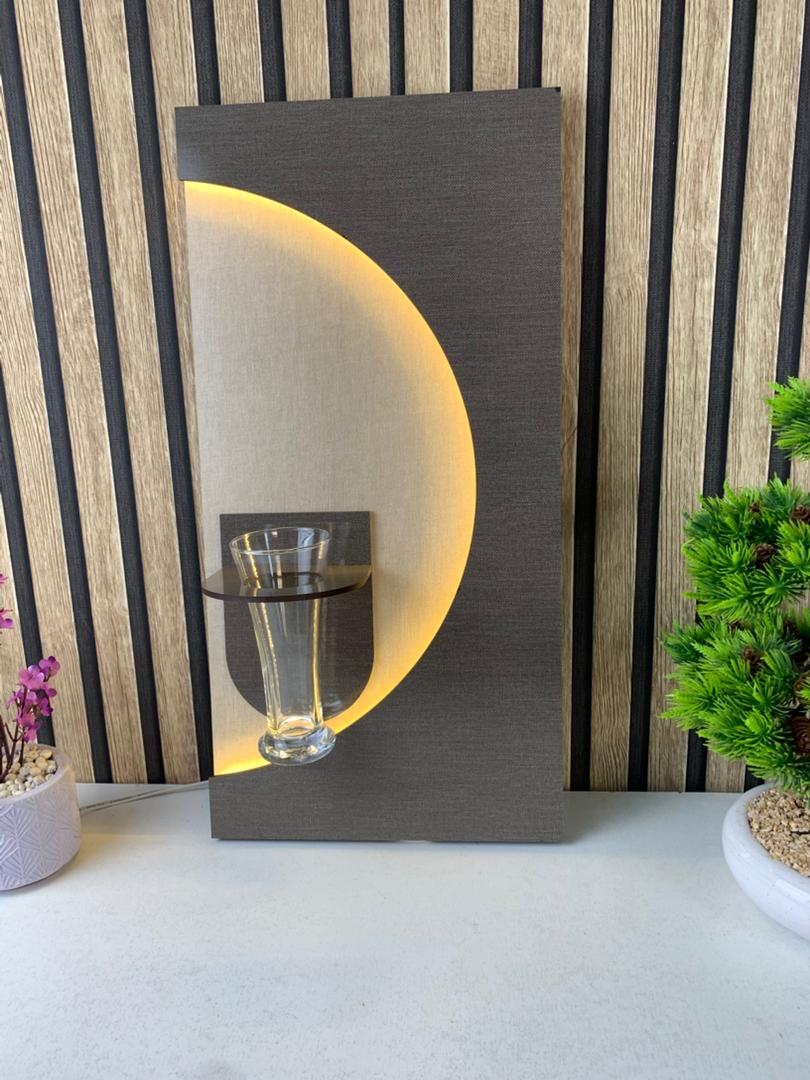 Applique Murale LED en Bois – Décor Élégant et Naturel