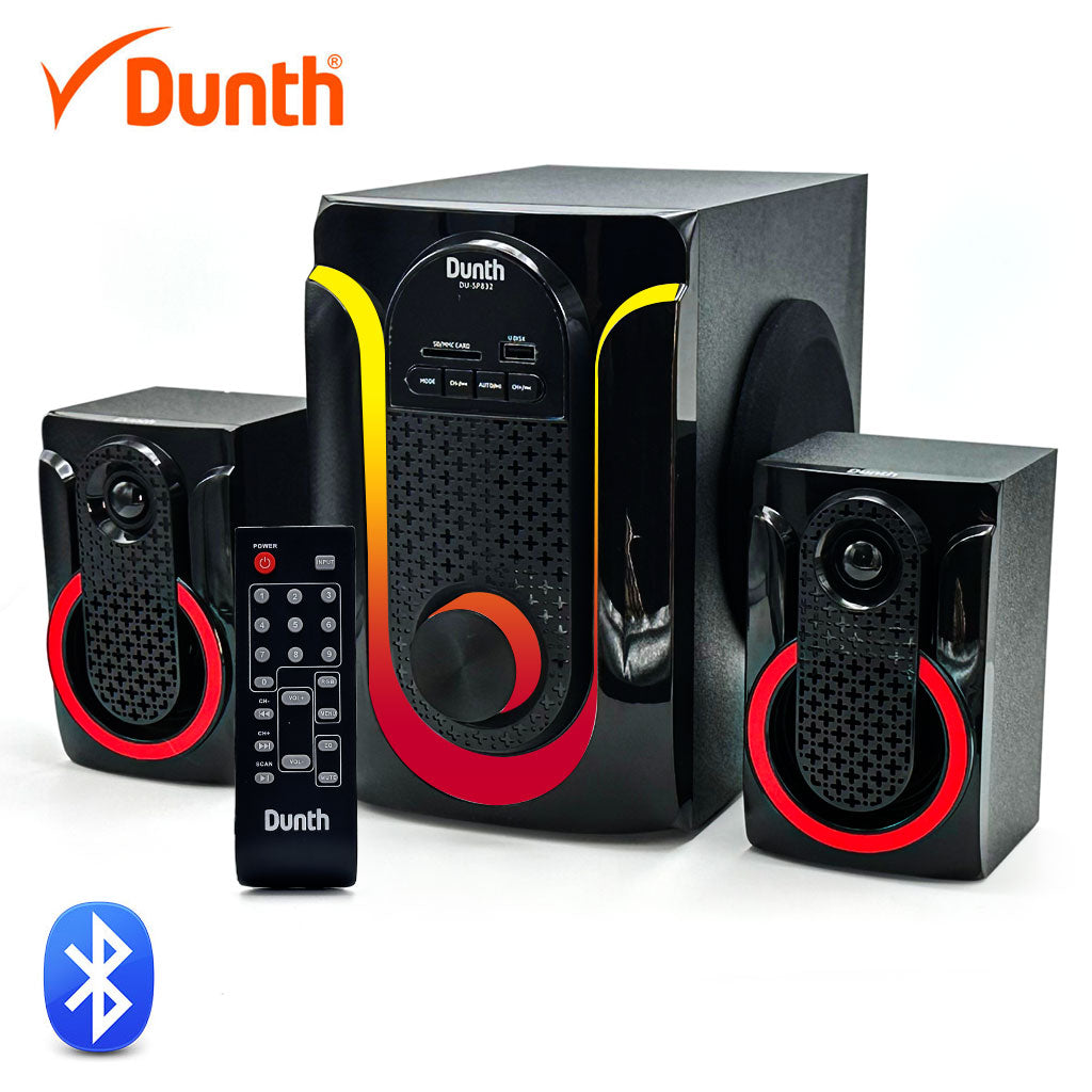 Haut-Parleur Bluetooth Puissant 8000W DU-SP832 avec LED Flammes USB FM et Télécommande