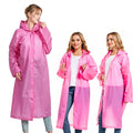 Manteau de Pluie Transprent  – Rose – : Protection Totale et Visibilité