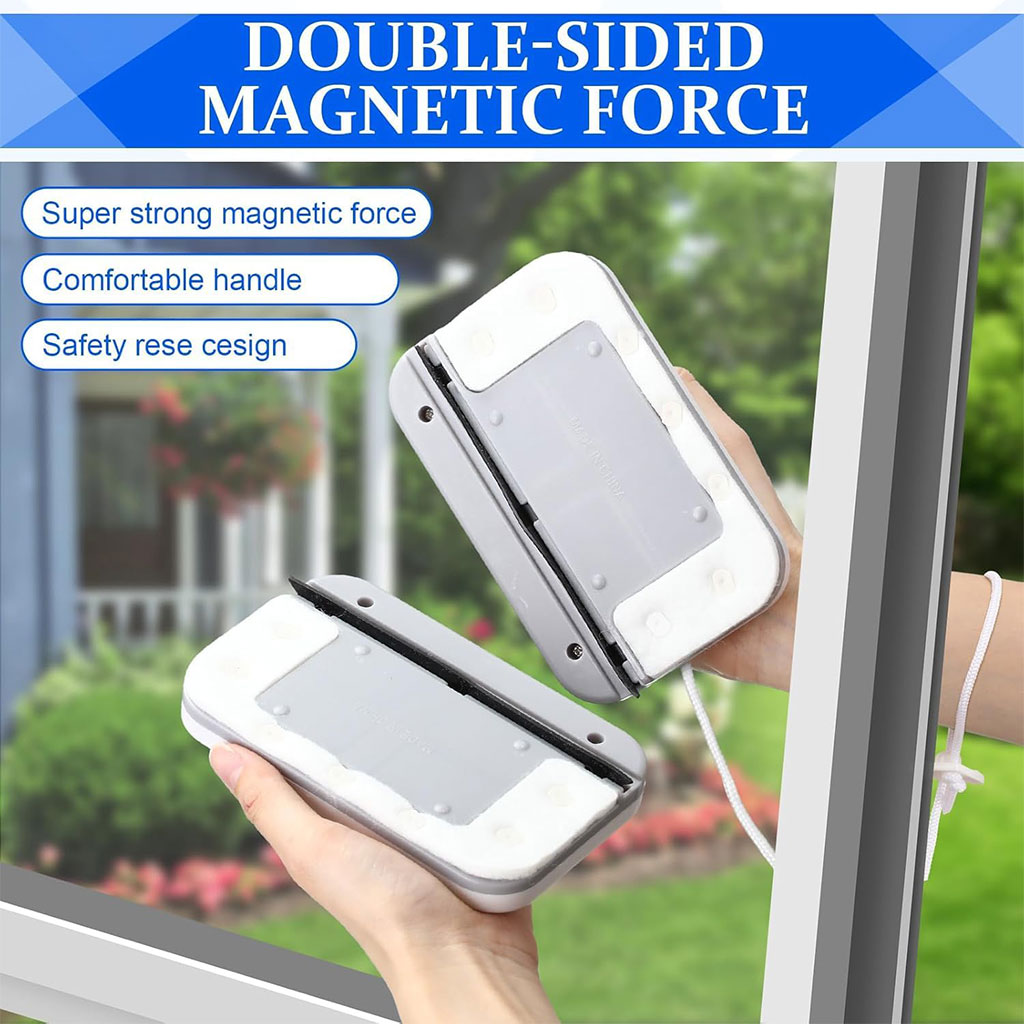 Nettoyeur de Vitres Magnétique Double Face – Sécurité et Efficacité Maximale