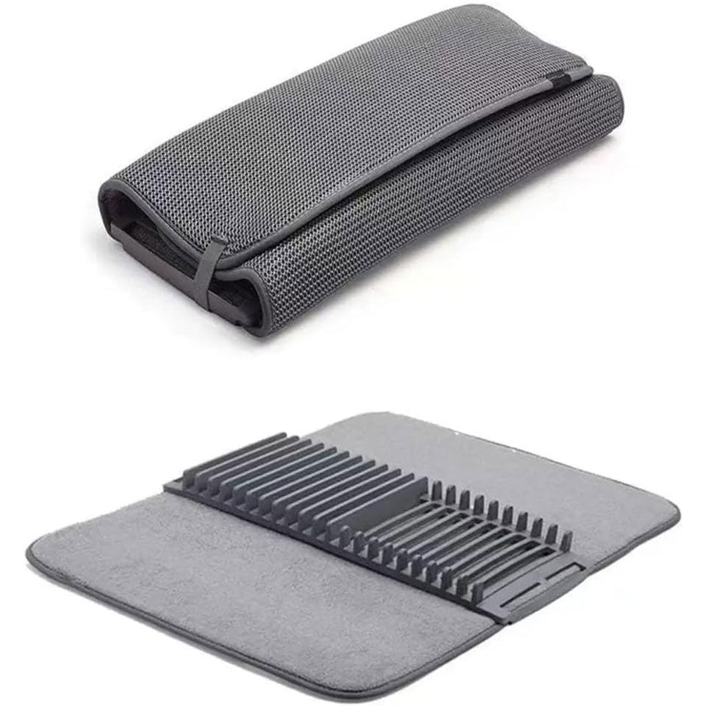 Égouttoir et Tapis en Microfibre – Séchage Rapide & Design Pliable