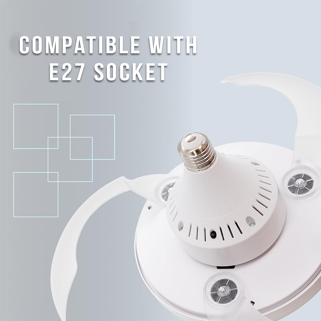 Ventilateur Plafonnier LED Pliable VT03 – Éclairage Réglable & Télécommande
