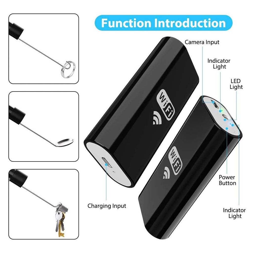 Caméra Endoscopique WiFi HD – Inspection Sans Fil Étanche