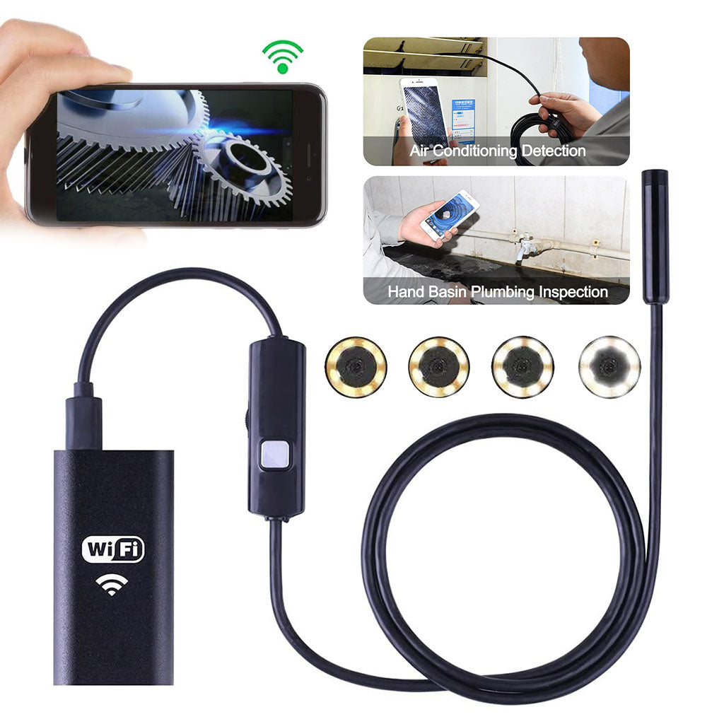 Caméra Endoscopique WiFi HD – Inspection Sans Fil Étanche