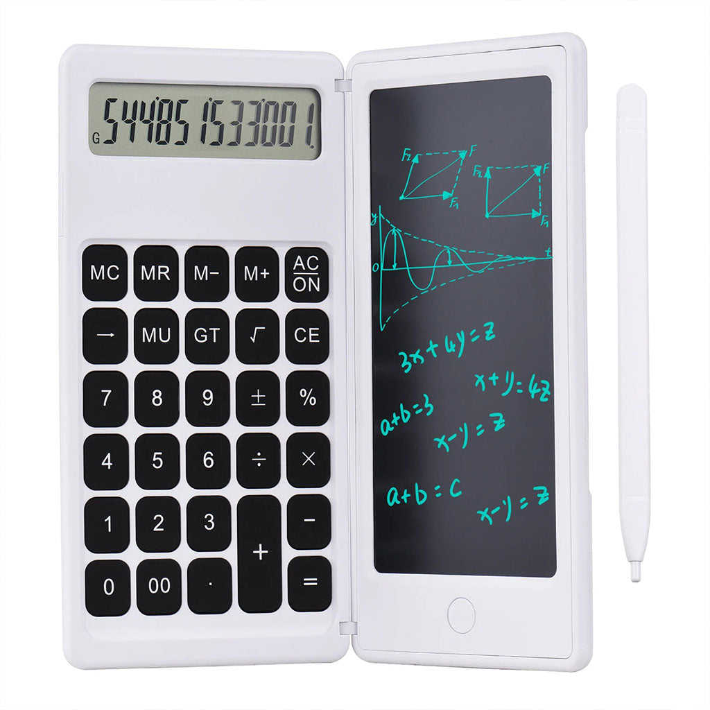 Calculatrice Intelligente 2-en-1 avec Ardoise Numérique LCD