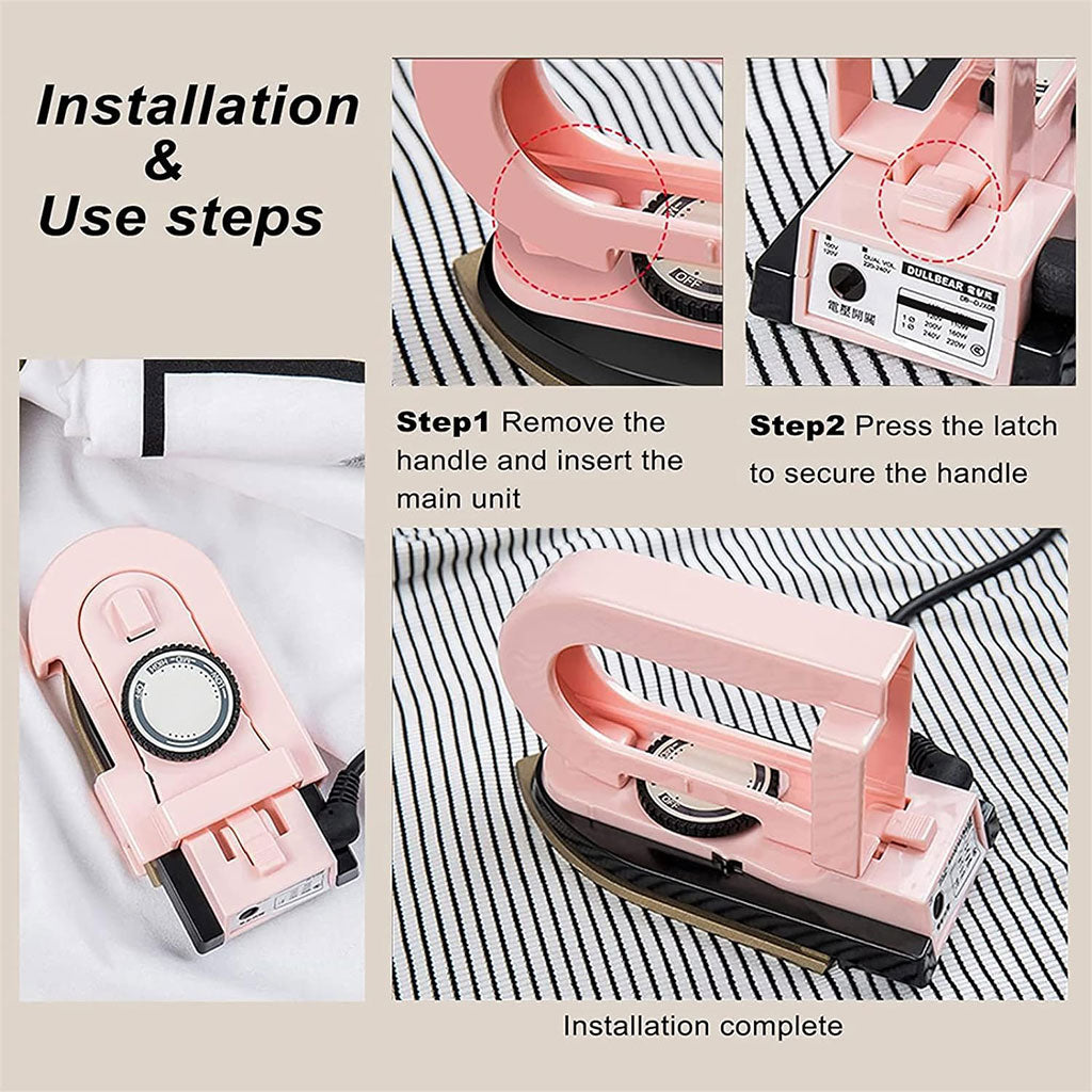 Mini Fer à Repasser Pliable – Compact et Multifonction