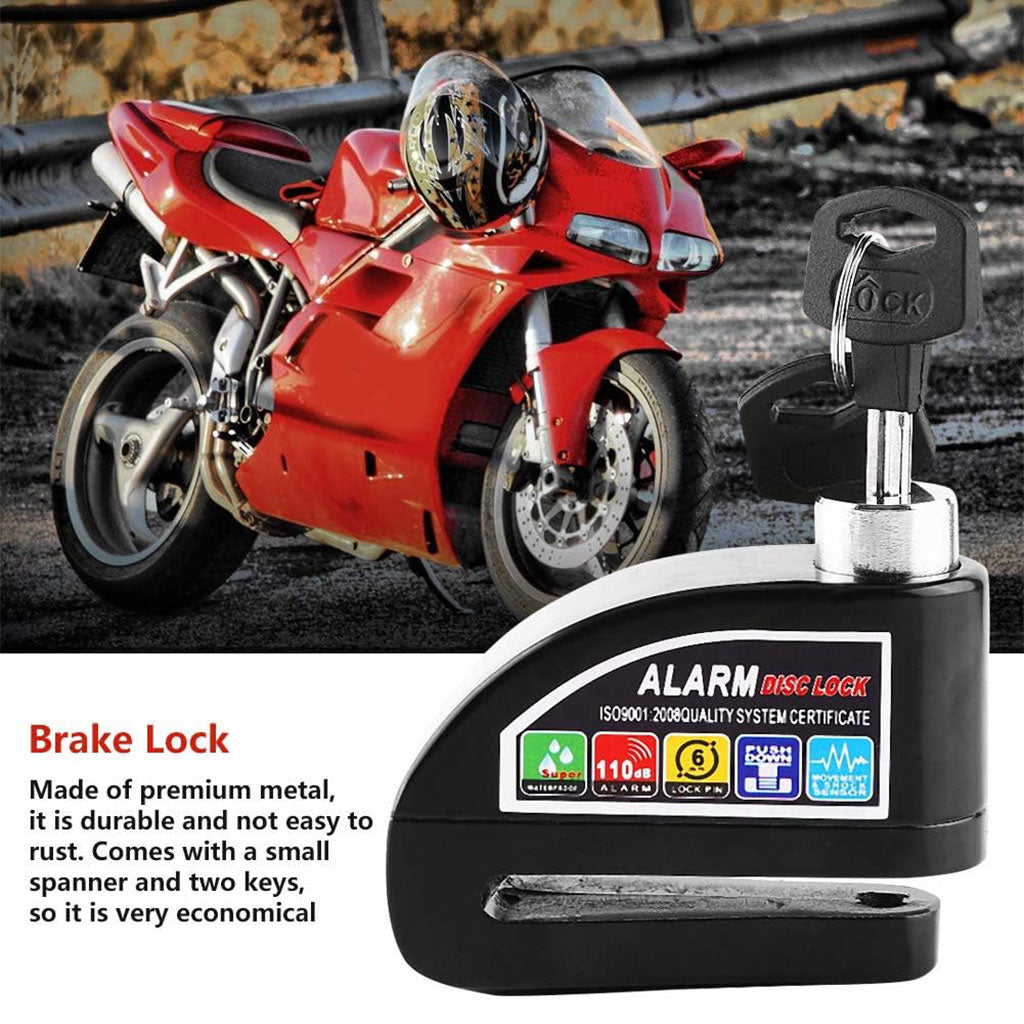 Verrou de Disque avec Alarme pour Moto et Vélo : Sécurité Renforcée et Dissuasion Maximale