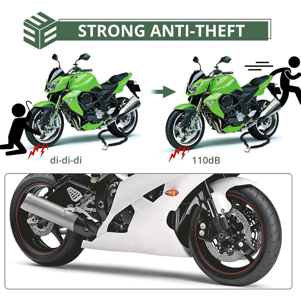 Verrou de Disque avec Alarme pour Moto et Vélo : Sécurité Renforcée et Dissuasion Maximale