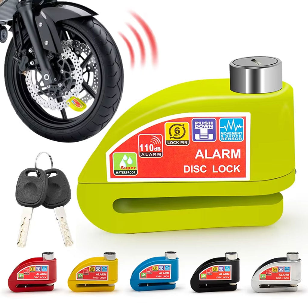 Verrou de Disque avec Alarme pour Moto et Vélo : Sécurité Renforcée et Dissuasion Maximale