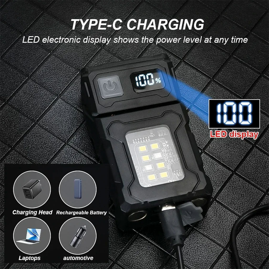 Lampe Torche LED COB 800LM Rechargeable Magnétique