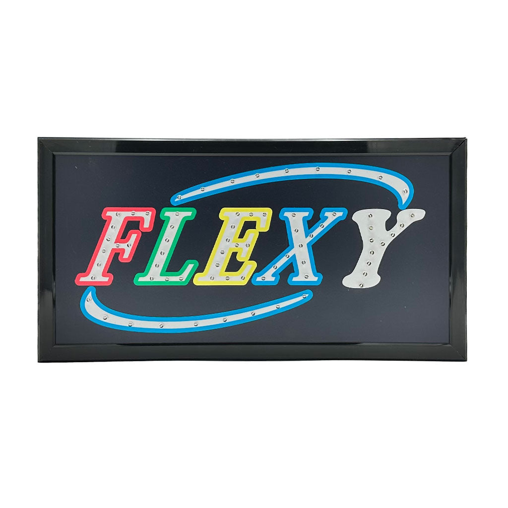 Enseigne LED lumineuse “FLEXY” – Décoration murale multicolore haute visibilité