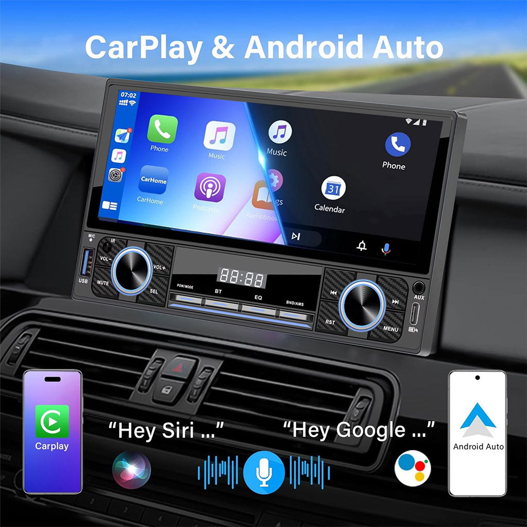Écran Auto 6.86" – CarPlay, Android Auto & Bluetooth