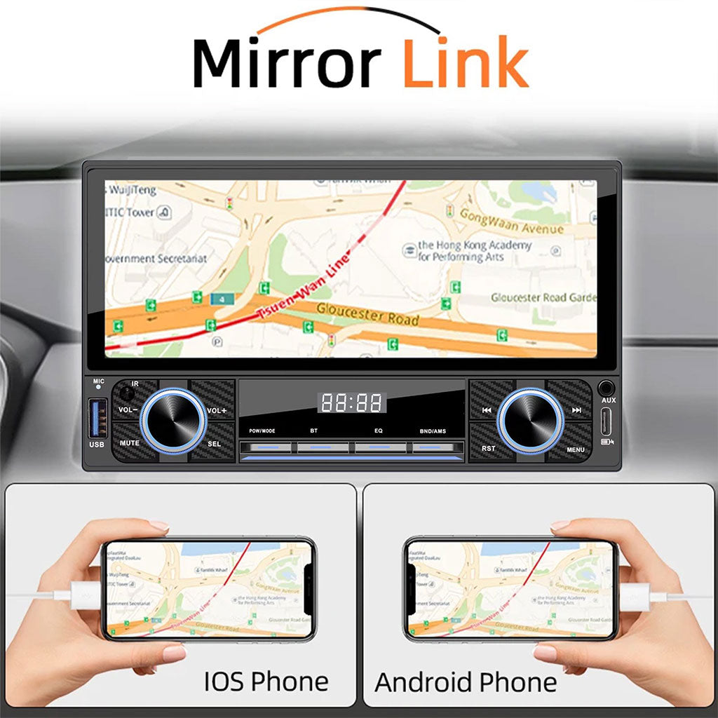 Écran Auto 6.86" – CarPlay, Android Auto & Bluetooth