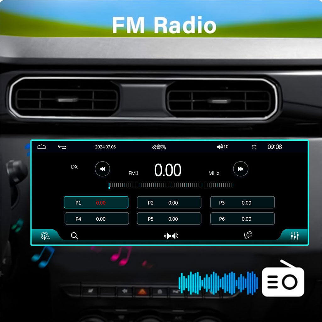 Écran Auto 6.86" – CarPlay, Android Auto & Bluetooth