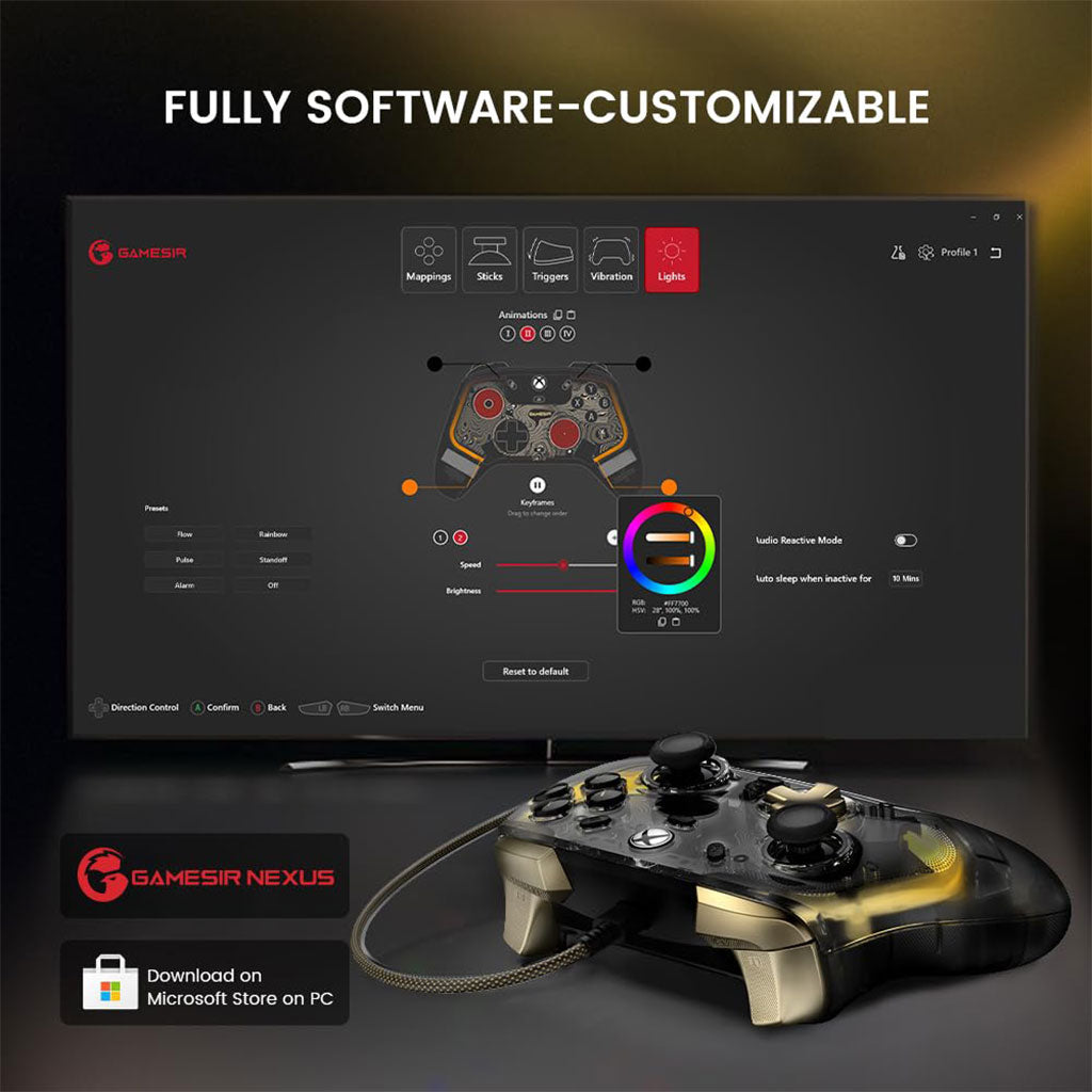 Manette GameSir Kaleid Flux – Contrôleur Gaming Pro Compatible Xbox & PC