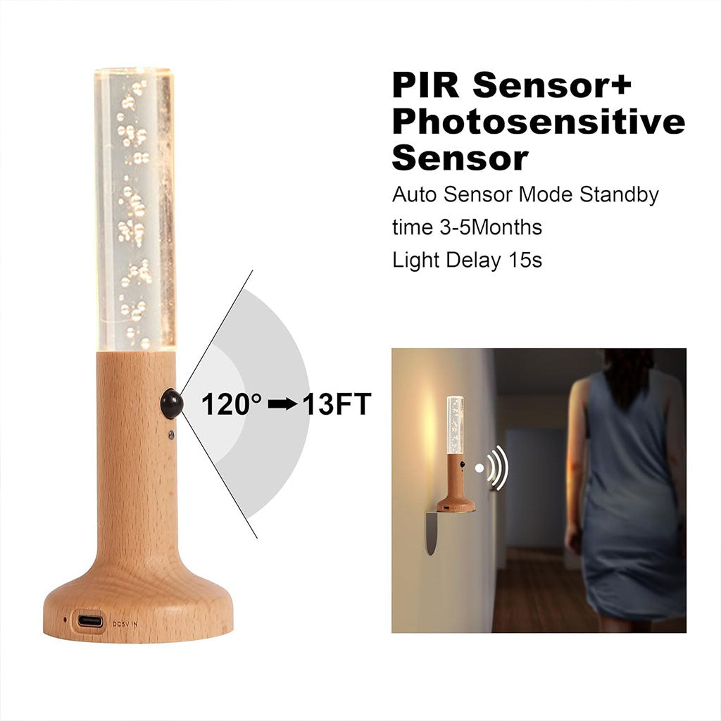 Veilleuse LED à Détecteur de Mouvement : Design Pivotant et Intelligent