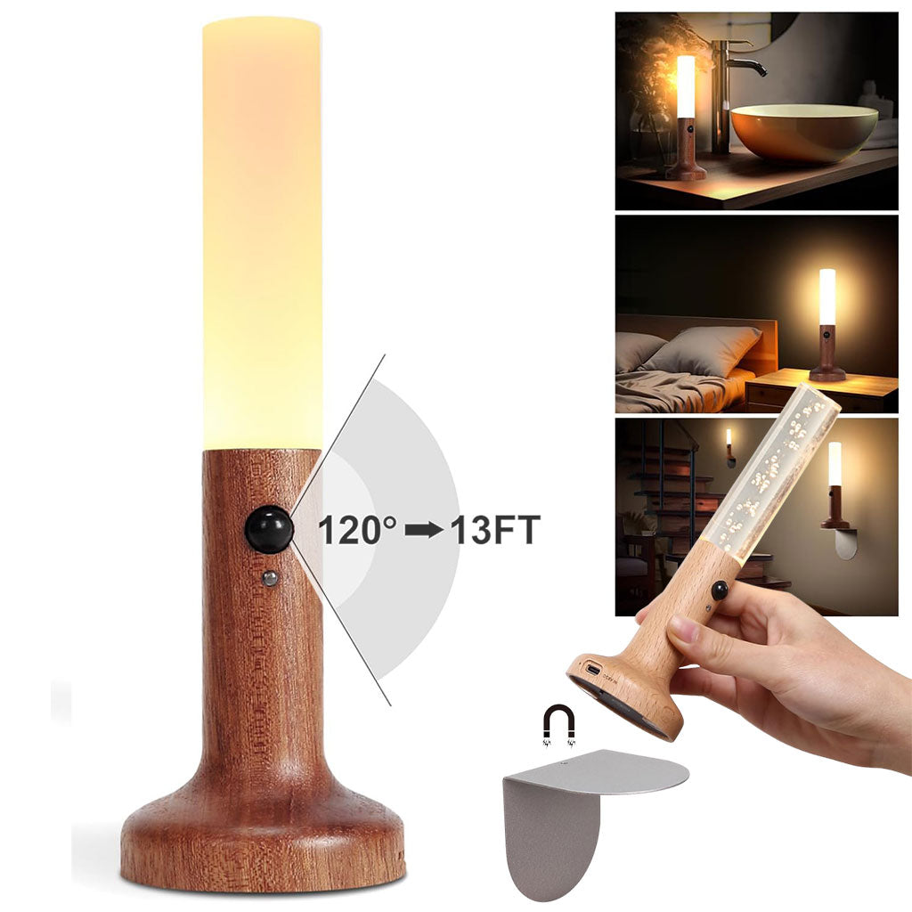 Veilleuse LED à Détecteur de Mouvement : Design Pivotant et Intelligent
