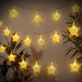 Guirlande Lumineuse 16 Étoiles – Décoration Métal Doré Chic