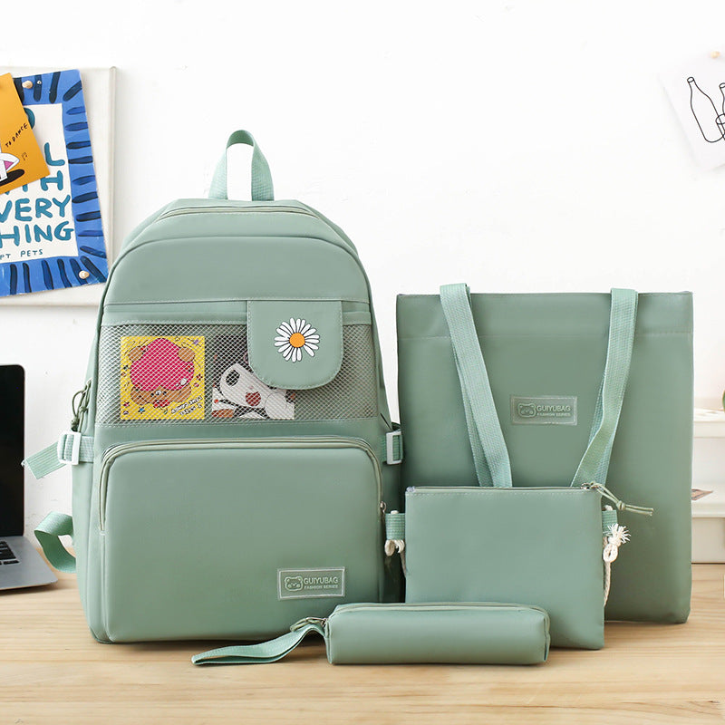 Sac à Dos Multifonction Kawaii Vert : Confort, Style et Grande Capacité au Quotidien