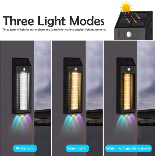 Applique Solaire Extérieure Intelligente – LED Détecteur de Mouvement