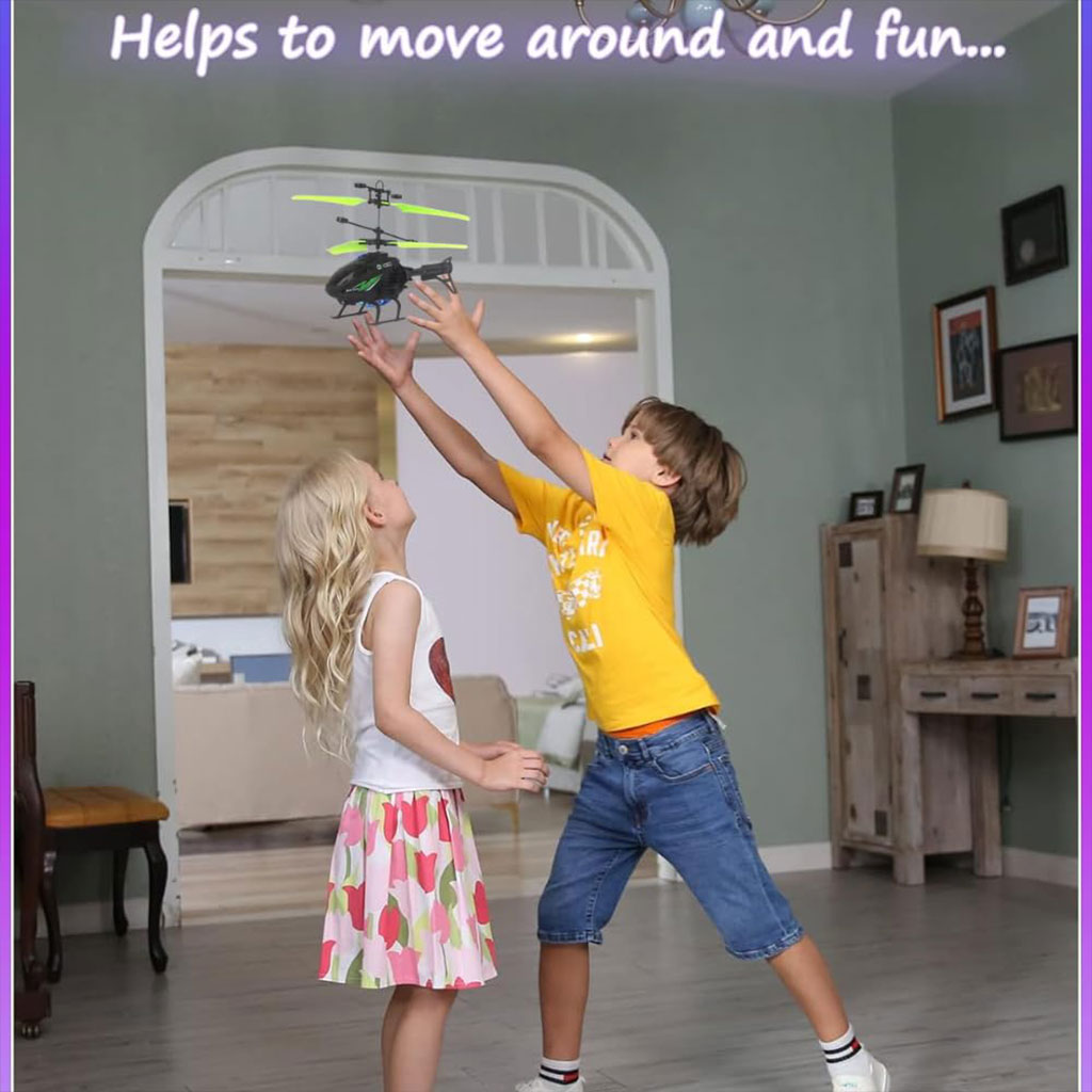 Hélicoptère Interactif pour Enfants KRIMION® – Vol Intelligent et Amusant